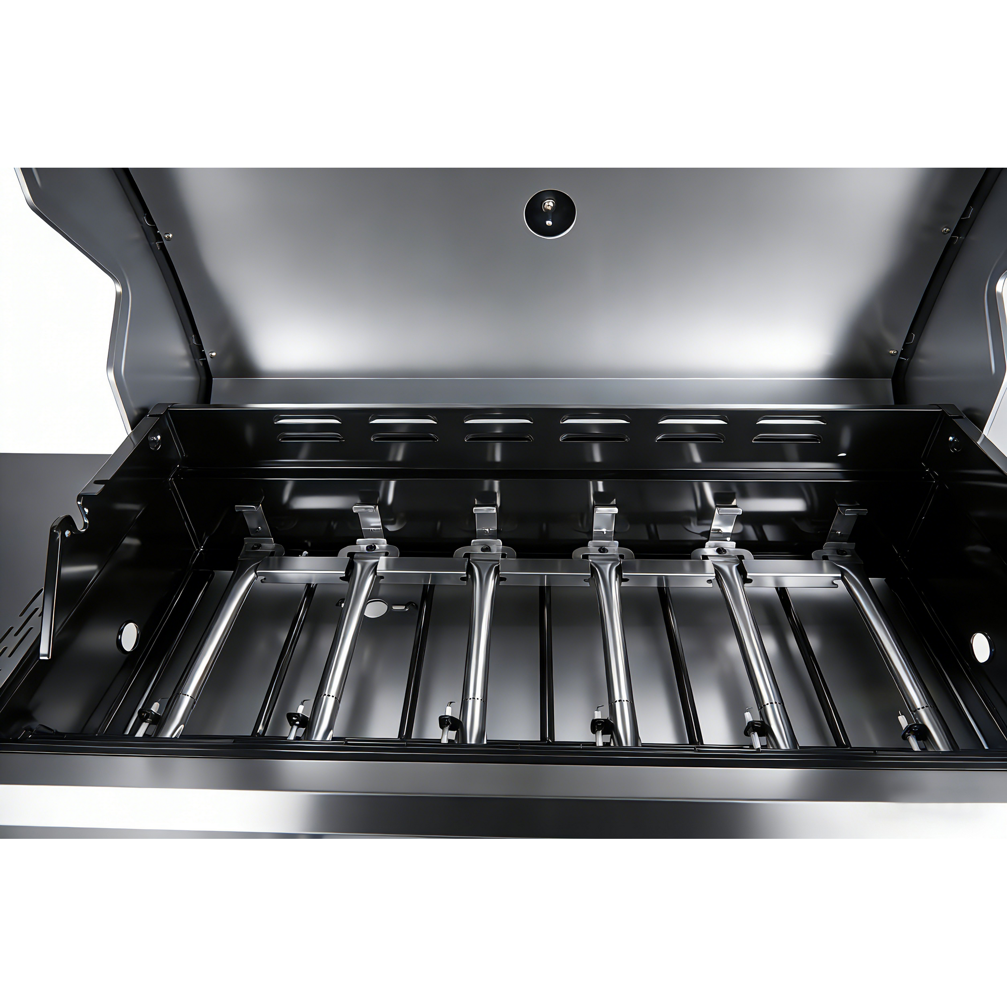 Gasgrill 'Detroit' silbern/schwarz 158,5 x 114 x 53,5 cm