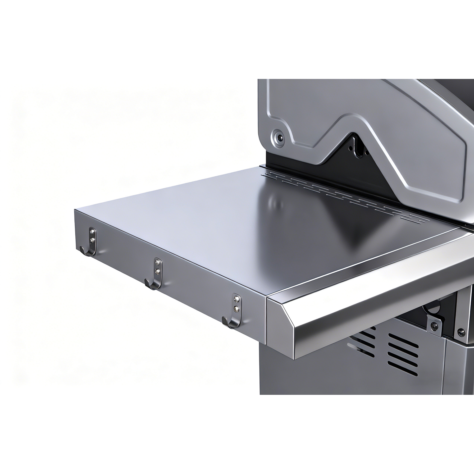 Gasgrill 'Detroit' silbern/schwarz 158,5 x 114 x 53,5 cm