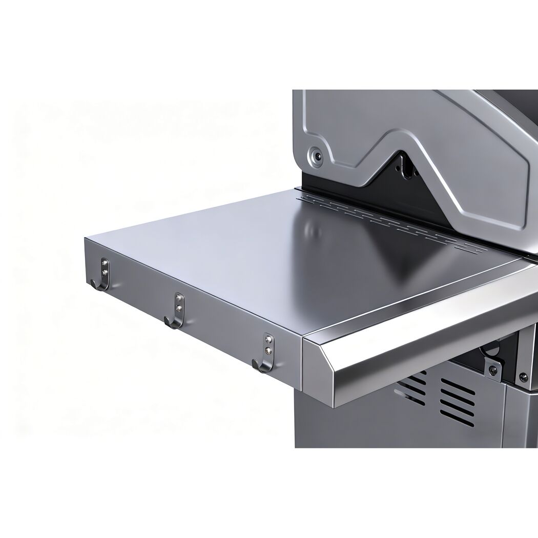 Gasgrill 'Detroit' silbern/schwarz 158,5 x 114 x 53,5 cm