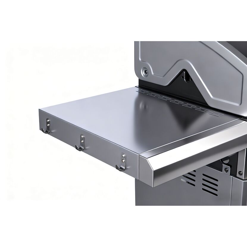 Gasgrill 'Detroit' silbern/schwarz 158,5 x 114 x 53,5 cm