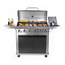 Gasgrill 'Detroit' silbern/schwarz 158,5 x 114 x 53,5 cm