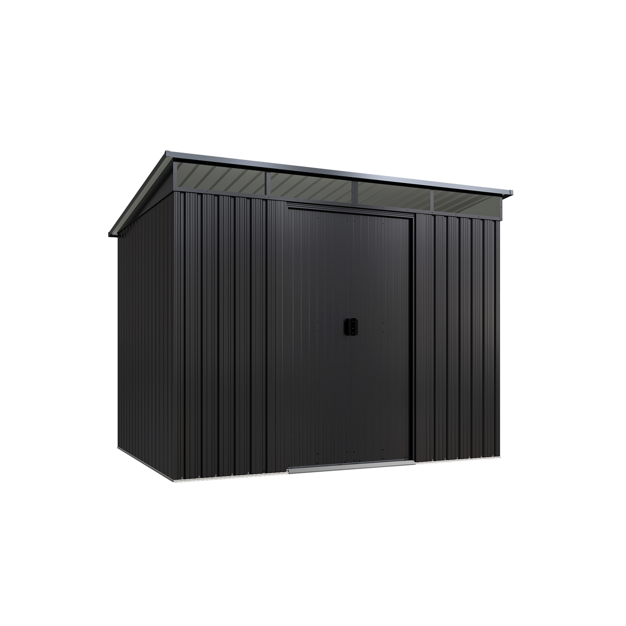 Gerätehaus 'Pent Shed Skylight' Metall anthrazit 260 x 205 x 195 cm