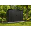 Gerätehaus 'Pent Shed Skylight' Metall anthrazit 260 x 205 x 195 cm