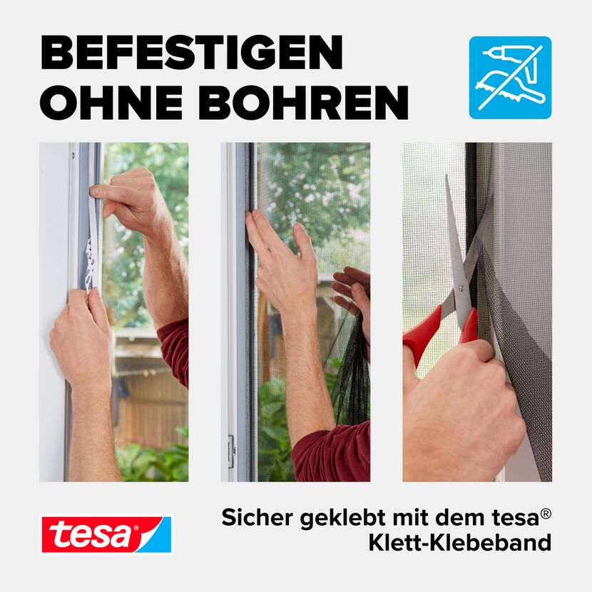 Klett Türfliegengitter 'Standard' weiß 2 x 65 x 220 cm