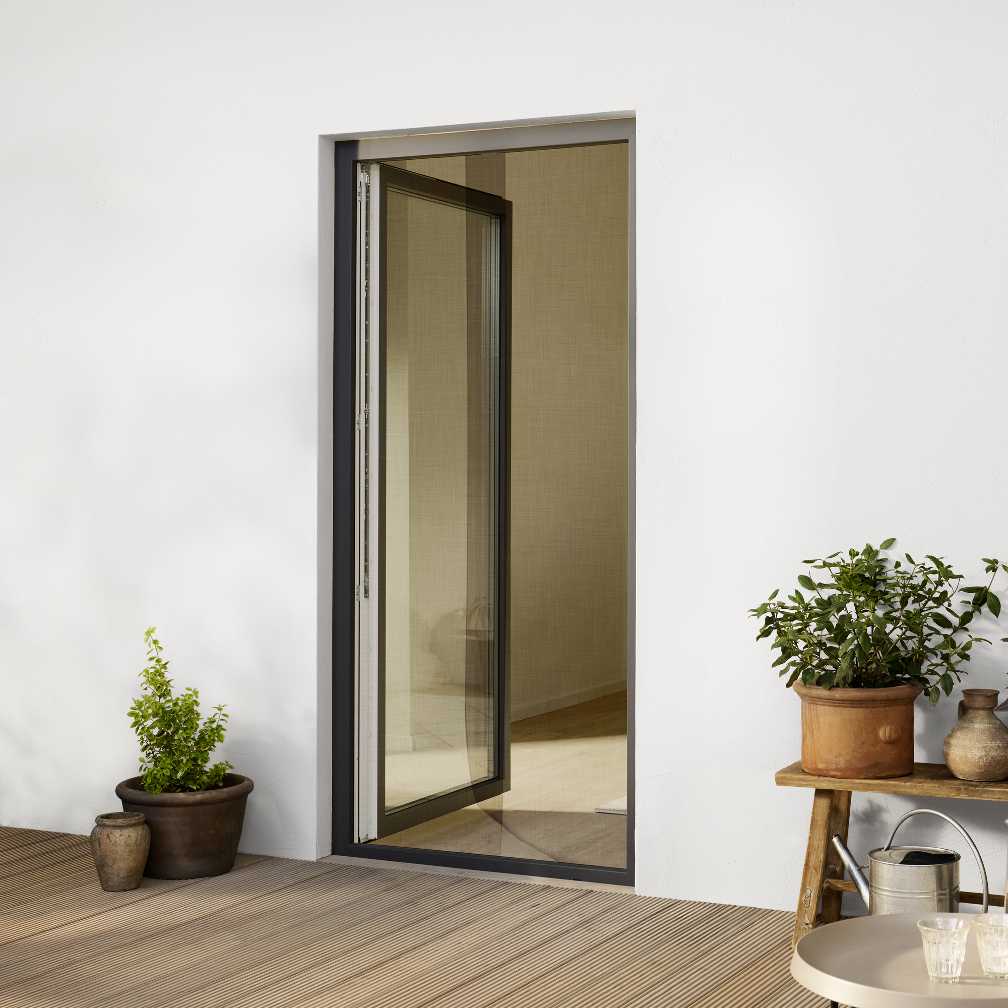 Klett Türfliegengitter 'Standard' anthrazit 2 x 65 x 220 cm