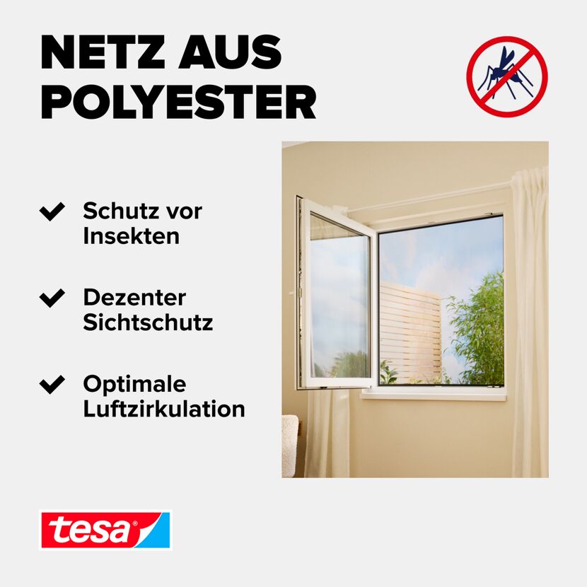 Klett Fensterfliegengitter 'Standard' weiß 150 x 180 cm