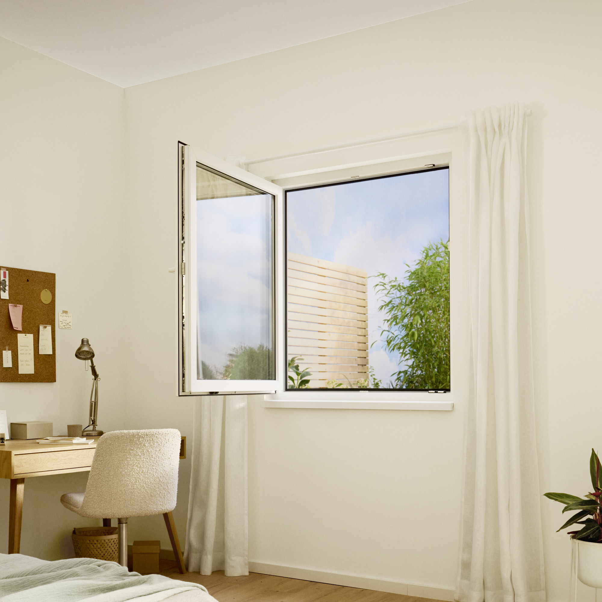 Klett Fensterfliegengitter 'Standard' anthrazit 150 x 180 cm