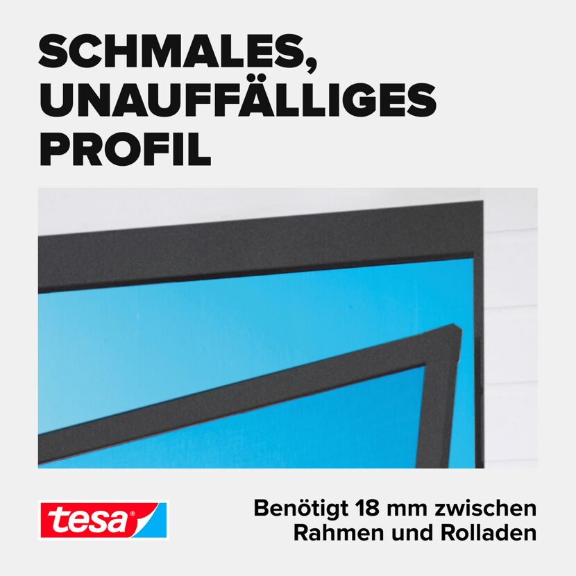 Türfliegengitter 'Comfort' Aluminium Rahmen anthrazit 100 x 220 cm