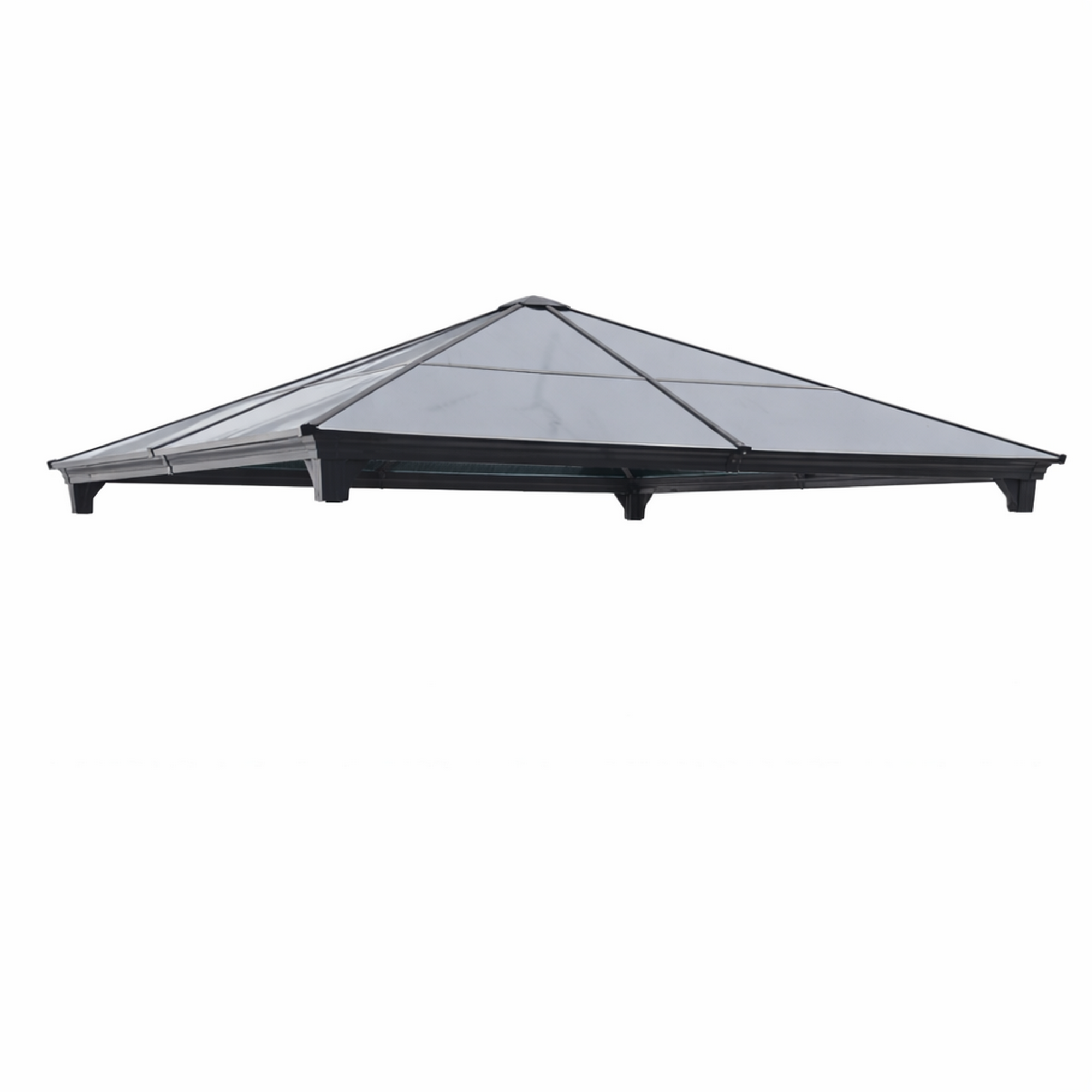 Ersatzdach-Platten für Pavillon, 16-teilig, anthrazit