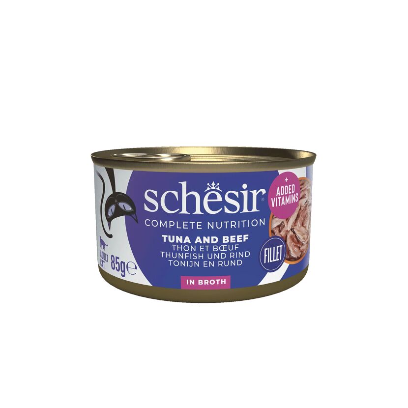 Katzenfutter Thunfisch Rind in Brühe 85 g