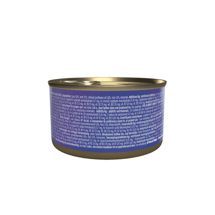 Katzenfutter Thunfisch Rind in Brühe 85 g