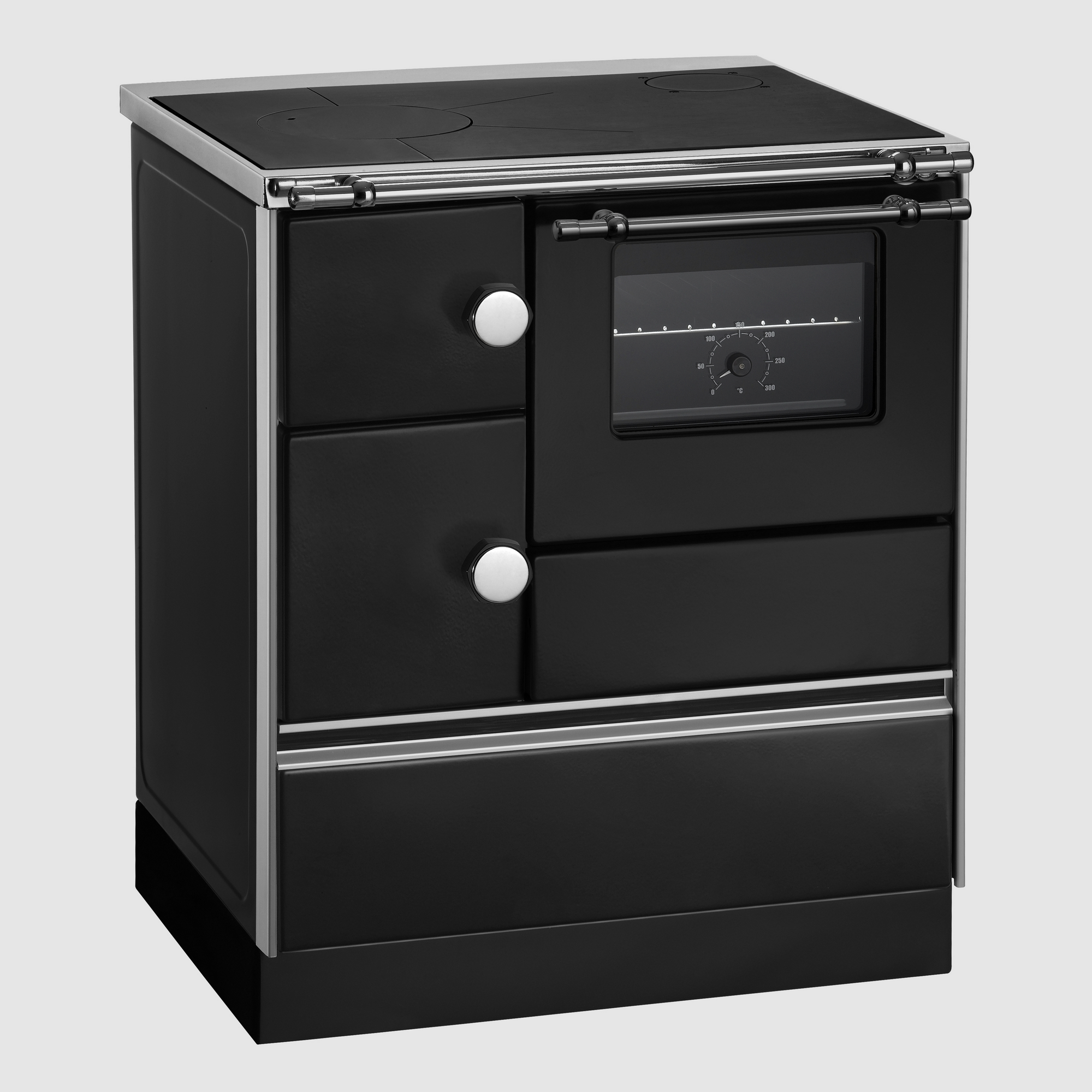 Landhausherd 'K76 70' rechts schwarz 7,3 kW