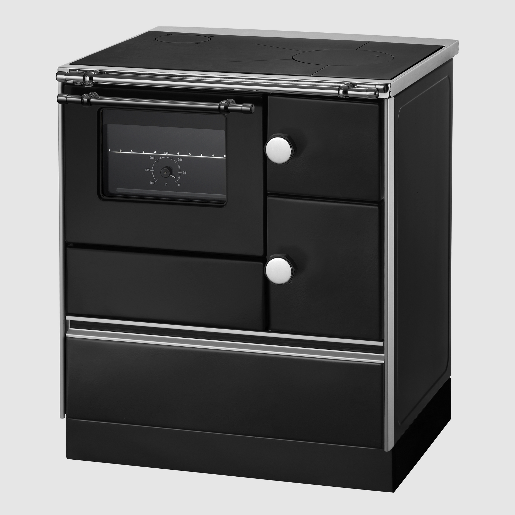 Landhausherd 'K76 70' links schwarz 7,3 kW