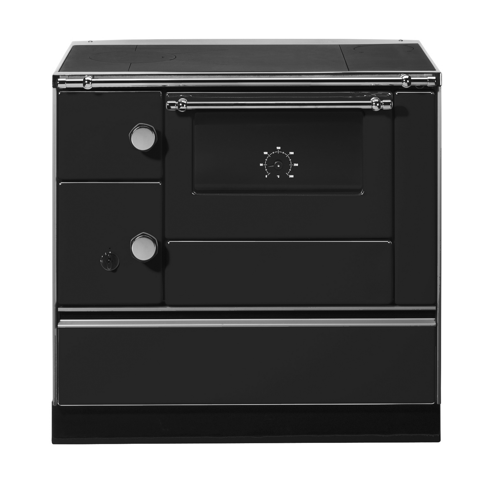 Landhausherd 'K76 90' rechts schwarz 7,3 kW