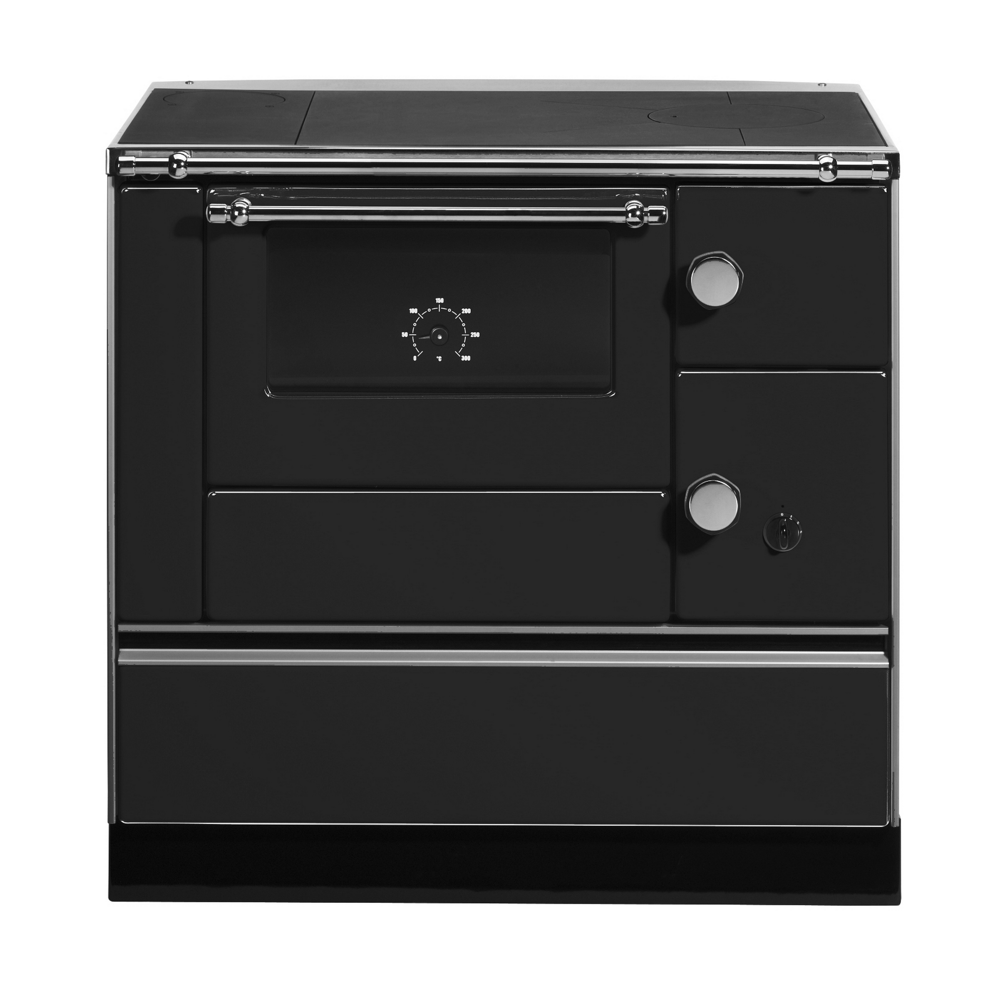 Landhausherd 'K76 90' links schwarz 7,3 kW