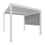 Pergola 'Shade' Aluminium weiß 3 x 3 m manuell inklusive 1 x Seitenmarkise 3 m manuell