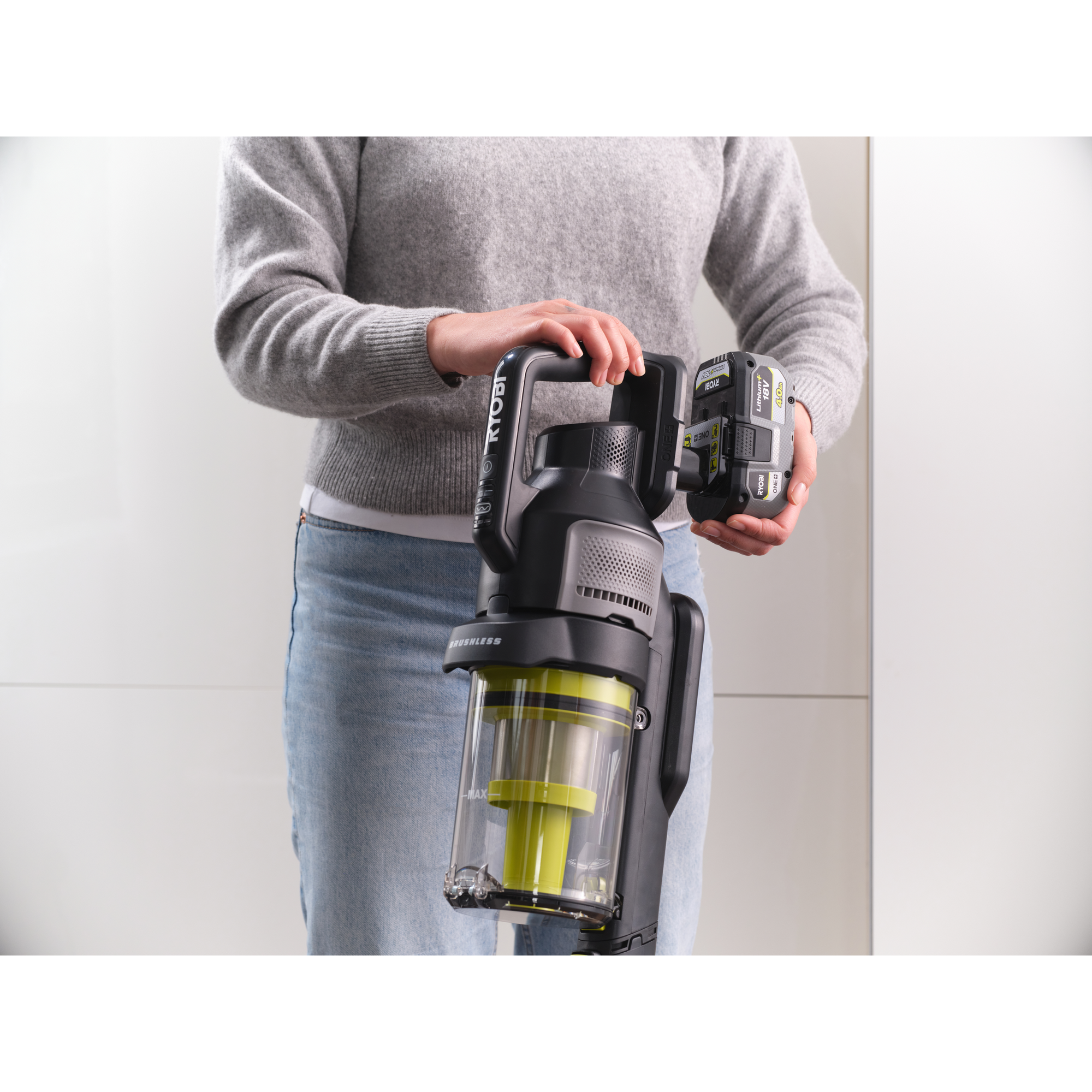 Akku-Staubsauger 'One+ Brushless RASV18BL-0' 18 V ohne Akku und Ladegerät