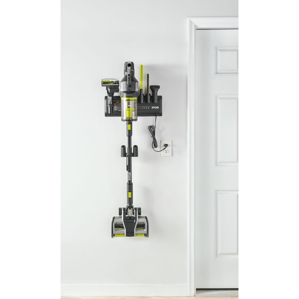 Akku-Staubsauger 'One+ Brushless RASV18BL1X40G' 18 V mit 4,0 Ah Akku und Wandhalterung