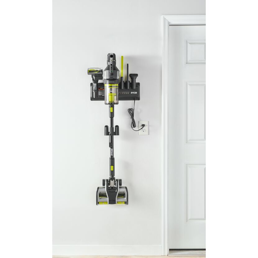 Akku-Staubsauger 'One+ Brushless RASV18BL1X40G' 18 V mit 4,0 Ah Akku und Wandhalterung
