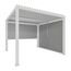 Pergola 'Shade' Aluminium weiß 3 x 3 m manuell inklusive 2 x Seitenmarkise 3 m manuell