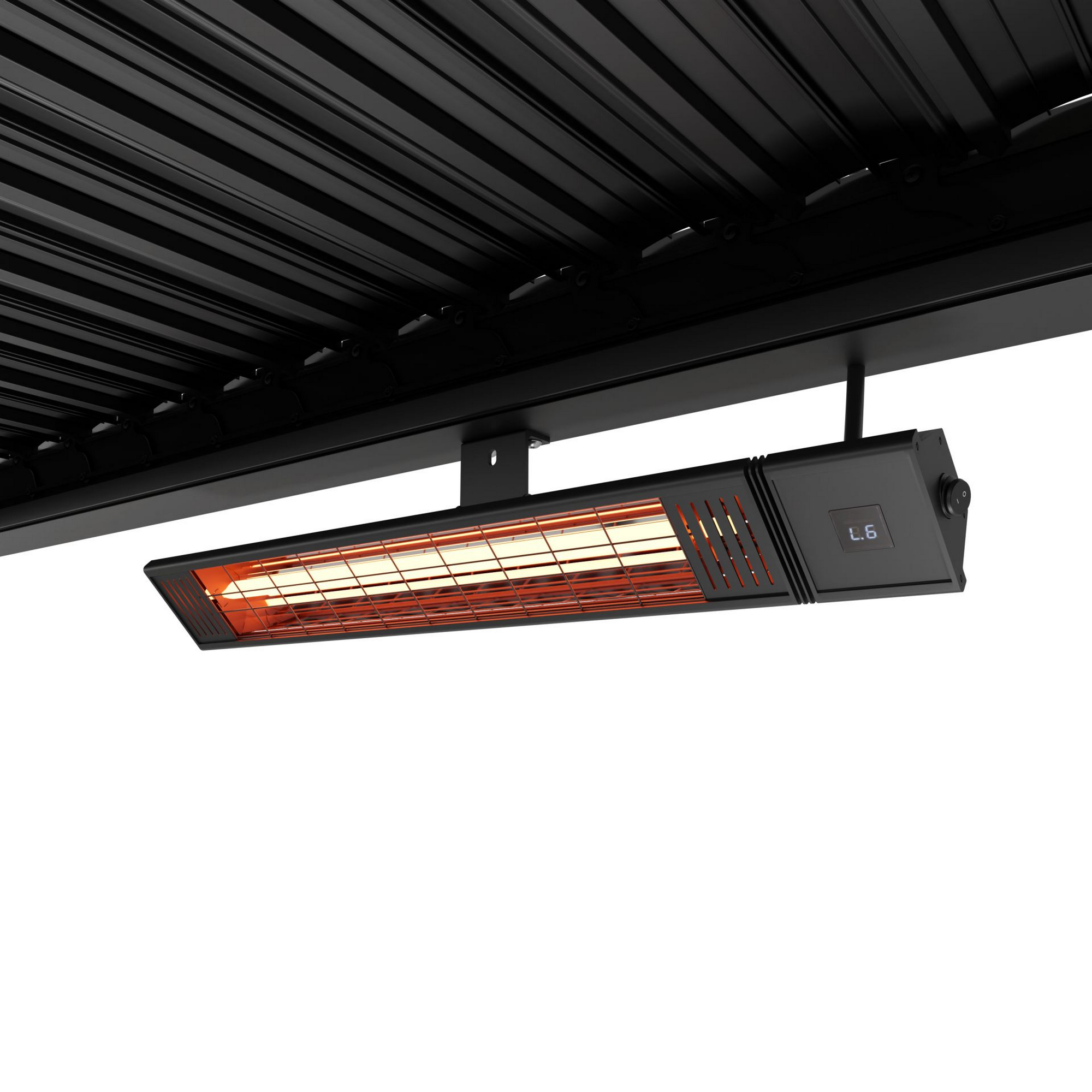 Infrarotstrahler 'LDHR026-240KYW' 2400 W schwarz inklusive Fernbedienung