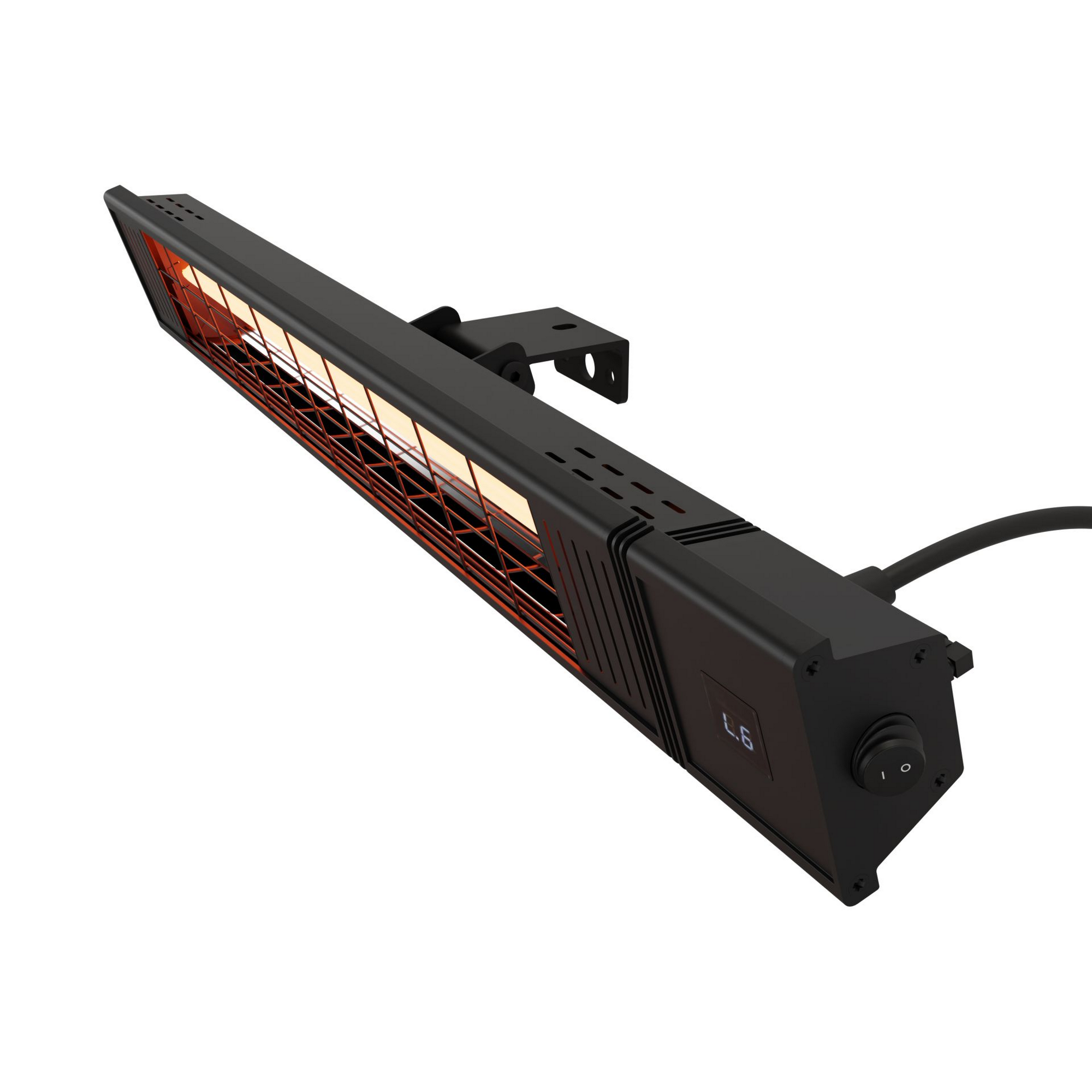 Infrarotstrahler 'LDHR026-240KYW' 2400 W schwarz inklusive Fernbedienung