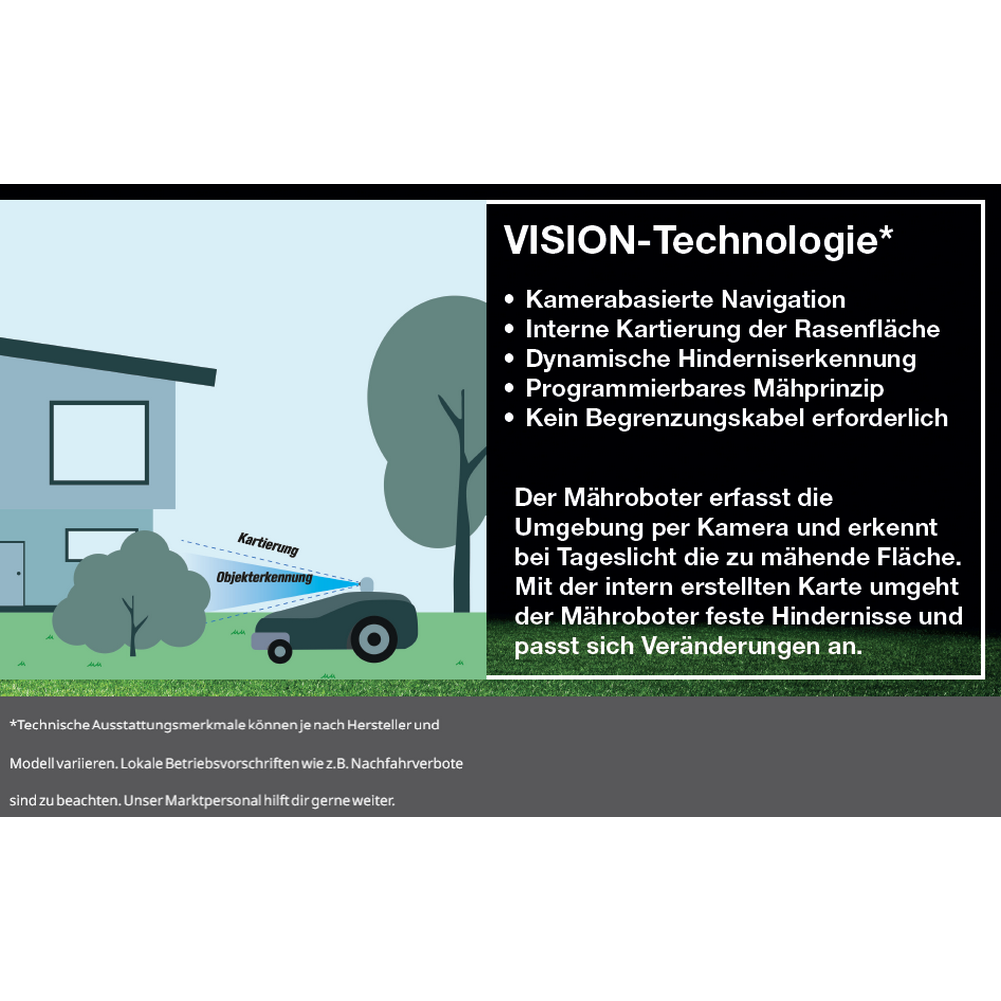 Mährobotor 'Landroid Vision Cloud WR303E' bis 300 m²