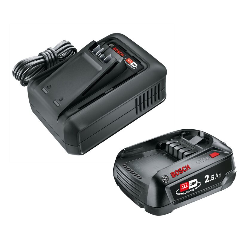 Starter-Kit 'P4A QC AL18V-44+1x2.5Ah' Akku und Ladegerät 18 V 2,5 Ah