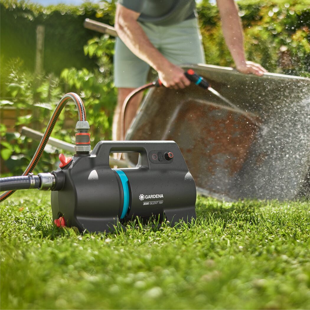 Akku-Gartenpumpe '3000 Silent 18V P4A Ready-To-Use Set' 3000 l