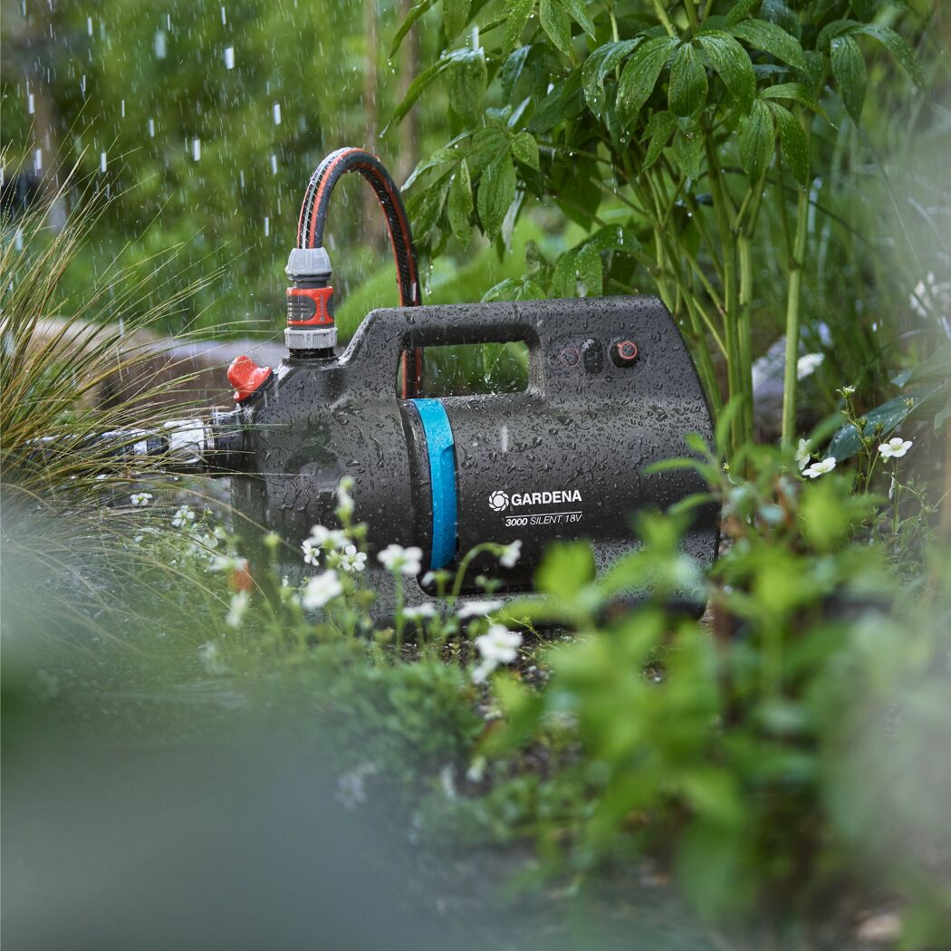 Akku-Gartenpumpe '3000 Silent 18V P4A Ready-To-Use Set' 3000 l