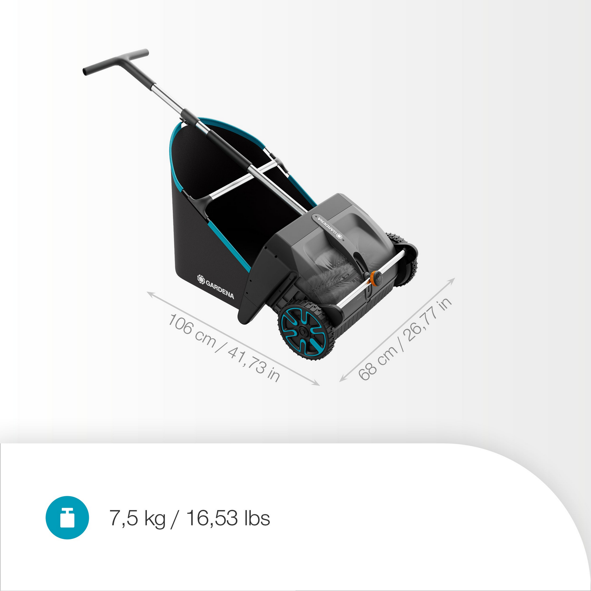 Laub- und Rasensammler für Rasen und Terrassen