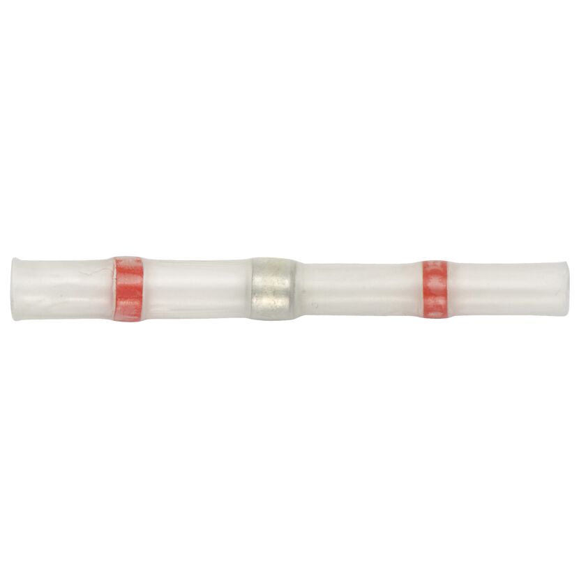 Lötstoßverbinder mit thermoplastischem Ring 0,8-2 mm² rot, 2 Stück