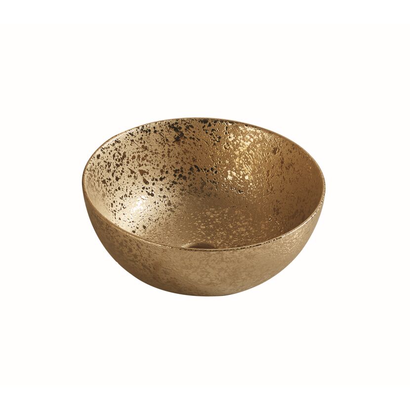 Aufsatzwaschtische 'Osiris' goldfarben/matt Ø 17,9 x 36,8 x 21,5 cm