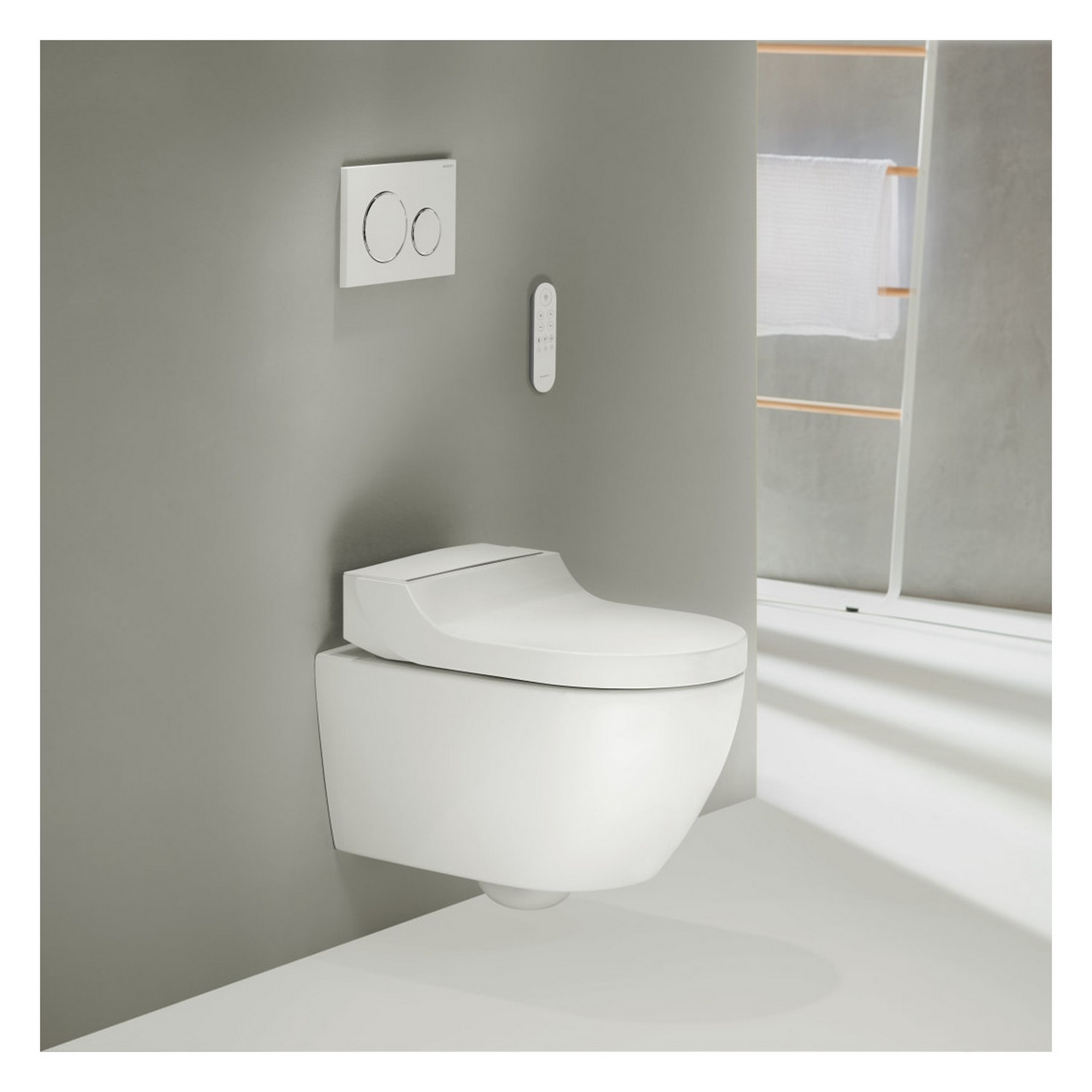 Betätigungsplatte 'Sigma20' weiß/chromfarben für 2-Mengen-Spülung