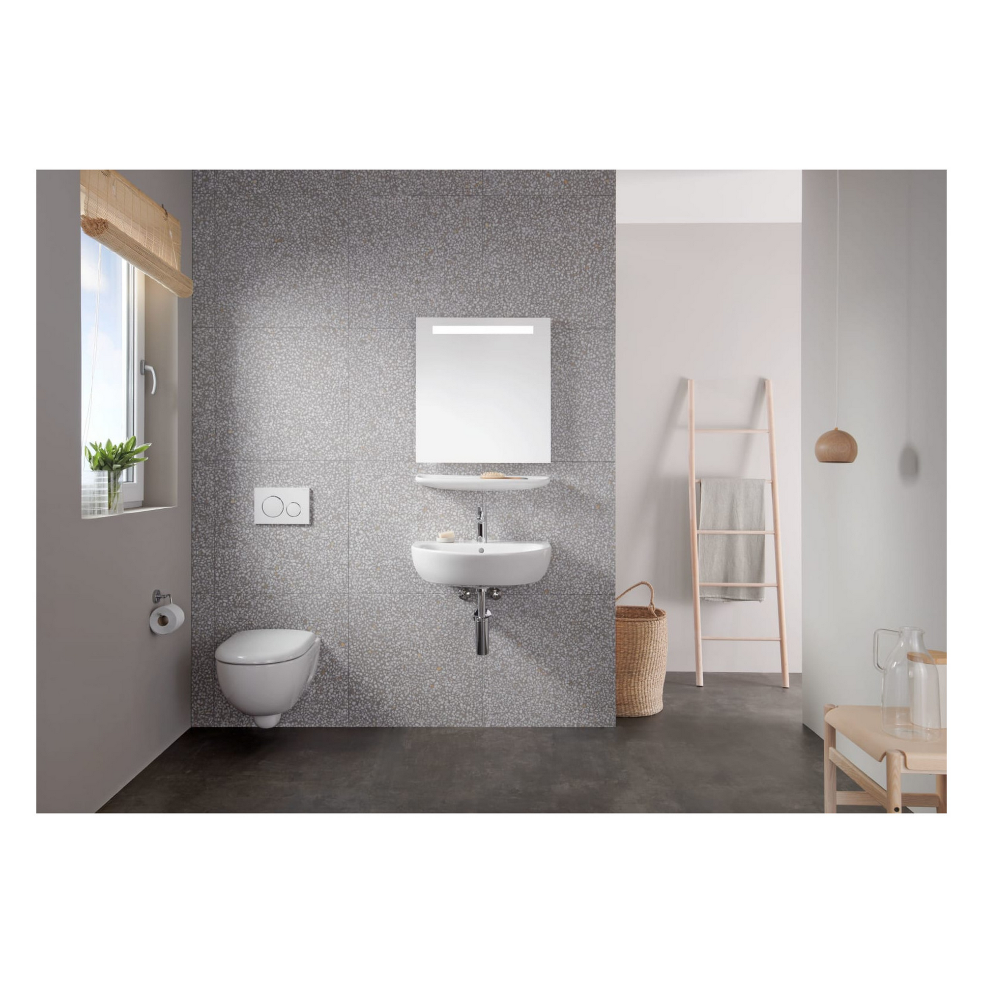 Betätigungsplatte 'Sigma20' weiß/chromfarben für 2-Mengen-Spülung