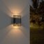 LED-Wandleuchte 'Kairo' schwarz 25 x 20 x 11 cm