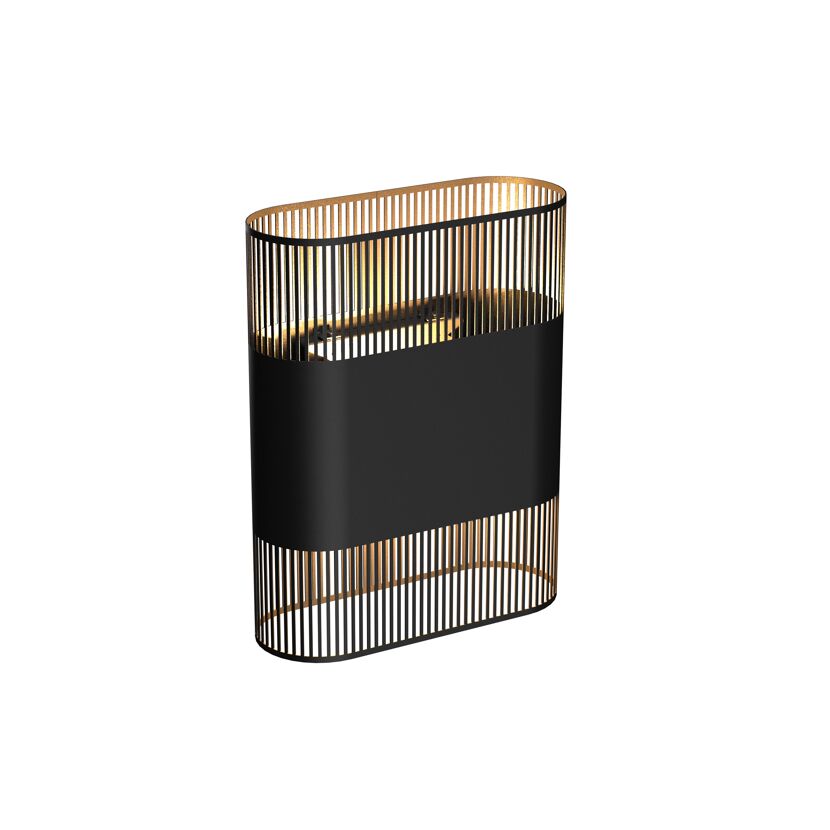LED-Wandleuchte 'Kairo' schwarz 25 x 20 x 11 cm