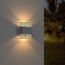 LED-Wandleuchte 'Kairo' grau 25 x 20 x 11 cm