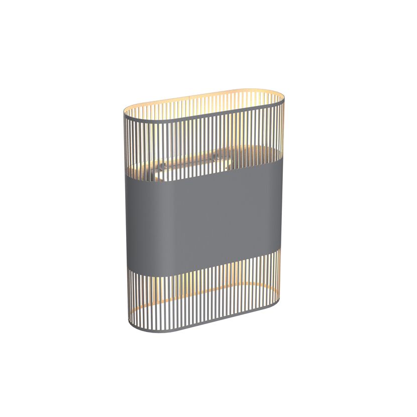 LED-Wandleuchte 'Kairo' grau 25 x 20 x 11 cm
