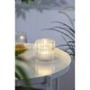 LED-Windlicht transparent Ø 7,7 x 7,7 cm