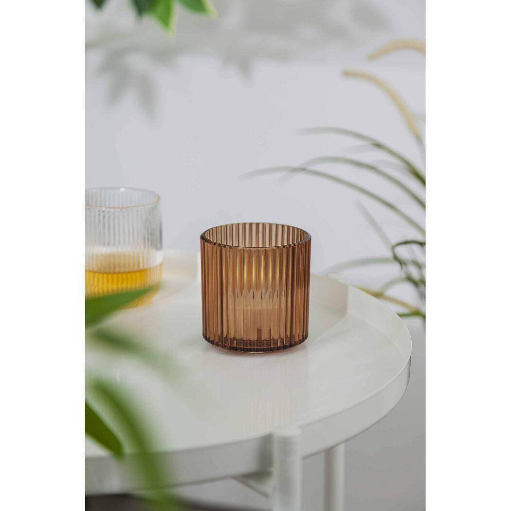 LED-Windlicht amber Ø 7,7 x 7,7 cm