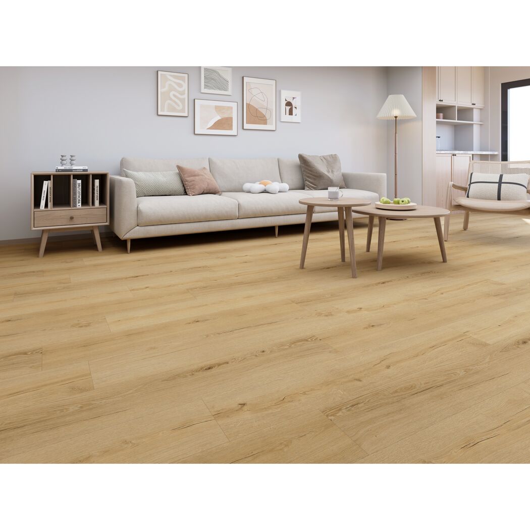 Klebe-Vinylboden 'Eiche Burgund' 2,5 mm