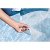 Poolsitz mit Textiloberfläche weiß/blau  96 x 67,5 x 19 cm