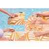 Schwimmring mit Textiloberfläche weiß/gelb Ø 104 x 48 cm