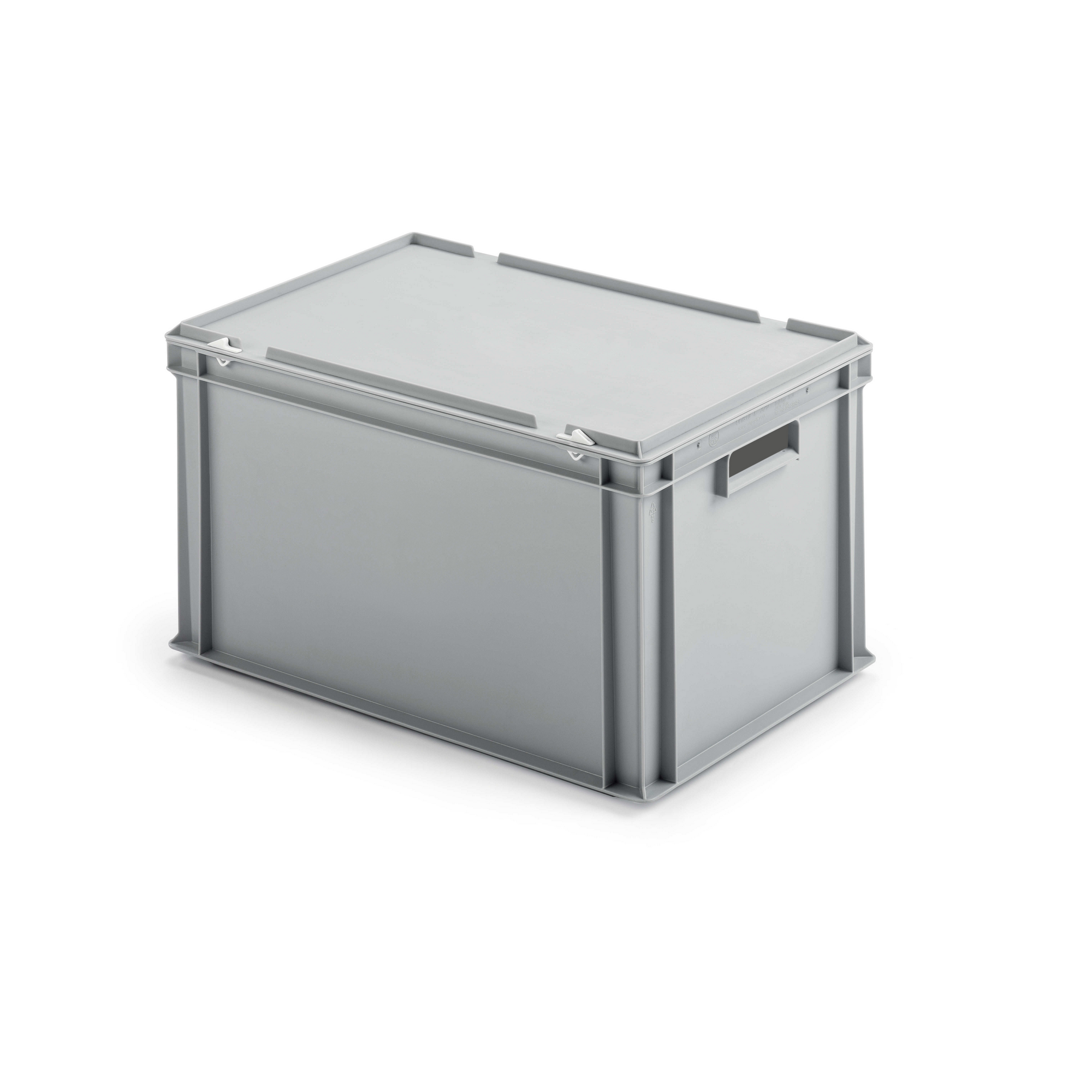 Kunststoffbehälter mit Deckel grau 40 x 32 x 60 cm