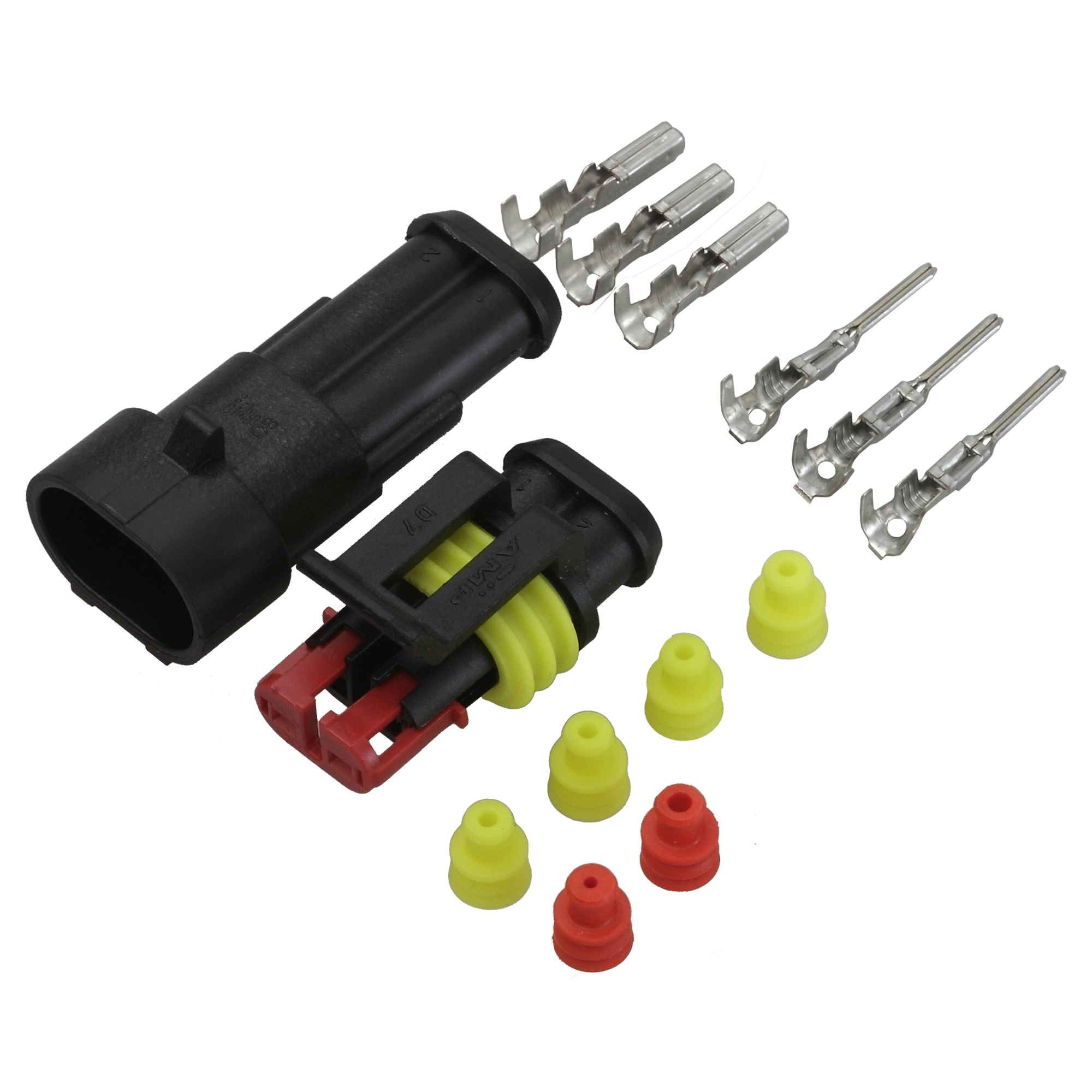 Steckverbinder-Set Superseal 2-polig, 2 x 1,5 mm², 14-teilig