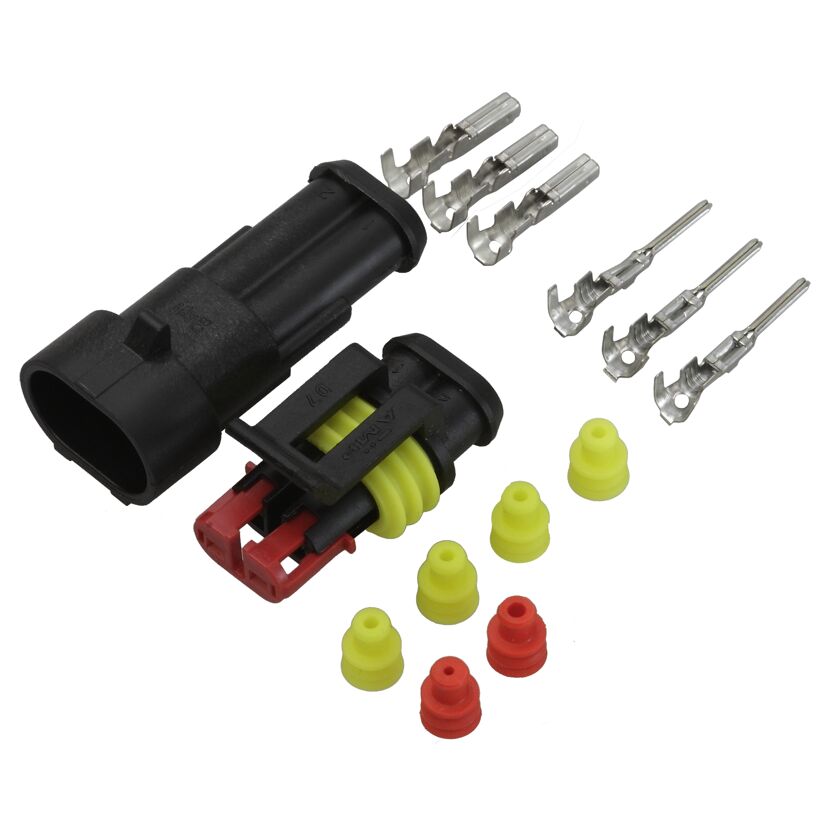 Steckverbinder-Set Superseal 2-polig, 2 x 1,5 mm², 14-teilig