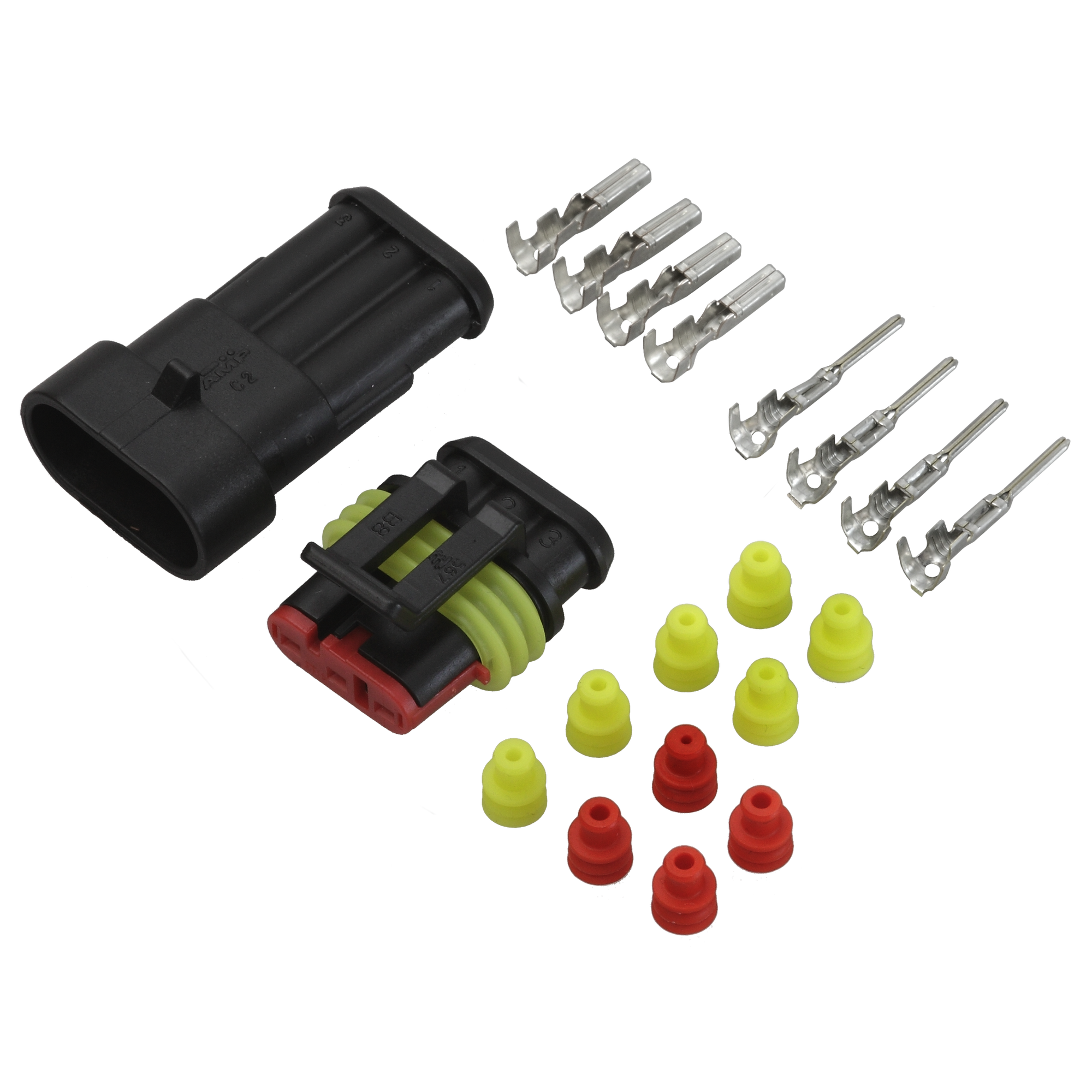 Steckverbinder-Set Superseal 3-polig, 3 x 1,5 mm², 20-teilig