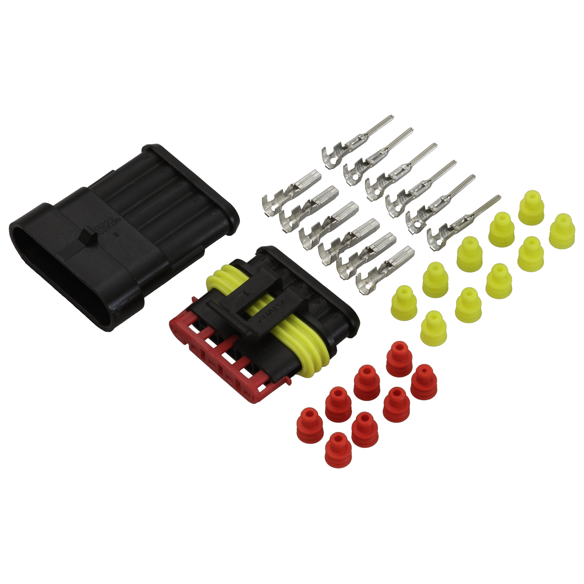 Steckverbinder-Set Superseal 5-polig, 5 x 1,5 mm², 32-teilig