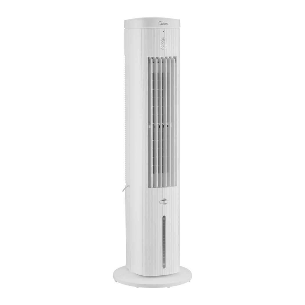 Turmventilator weiß mit Luftreinigung und Kühlung 100 cm